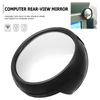 2 Pcs Rearview Mirror Computer Mirrors for Monitor Laptops Computers Convex Desks