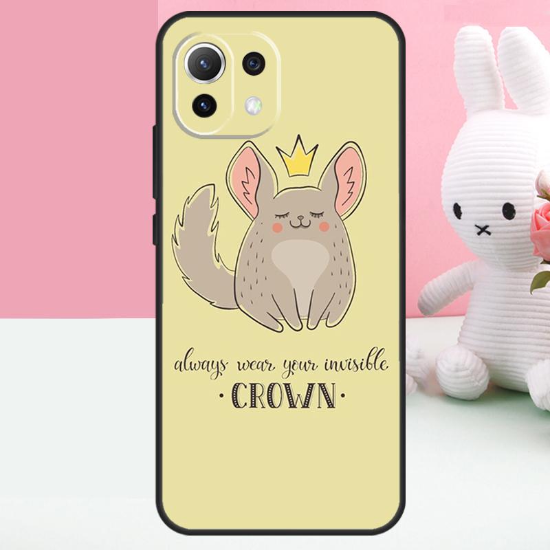 Cute Cartoon Chinchilla Case For Xiaomi 15T 13T 14T 17 Pro Max 15 14 Ultra POCO X7 Pro X5 X6 F5 F6 F7 F8 Ultra Funda