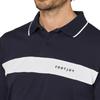 FootJoy Men's Chest Line Short Sleeve Polo Shirt, Dark Navy, Size L (FJ-S25-S02, 34653-L)