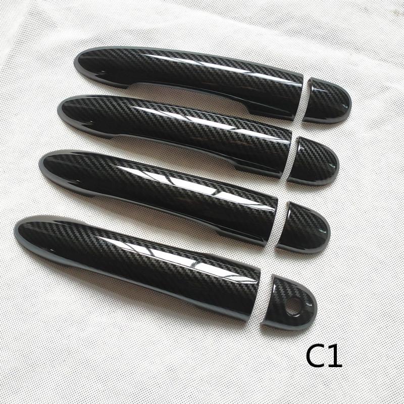 Door Handle Cover Trim Handles Covers for Renault Megane 2 Ii Mk2 Car Accessories Plastic Carbon