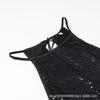Women's New European and American Fashion Sexy Neck Sleeveless Sequin Dress