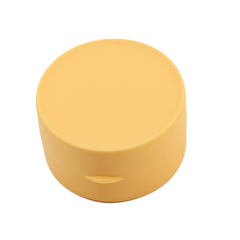 

1/2/4PCS Soap Dishes Plate Waterproof Sealed Case Round Travel Box Portable Tray With Lid For Bathroom Toilet Supplies