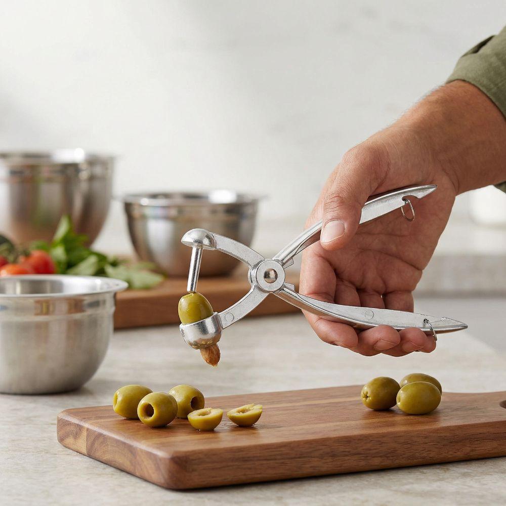 Heavy Duty Cherry Pitter with Lock Olive Core Remover Kitchen Gadget Fruit Corer  Fruit Processing