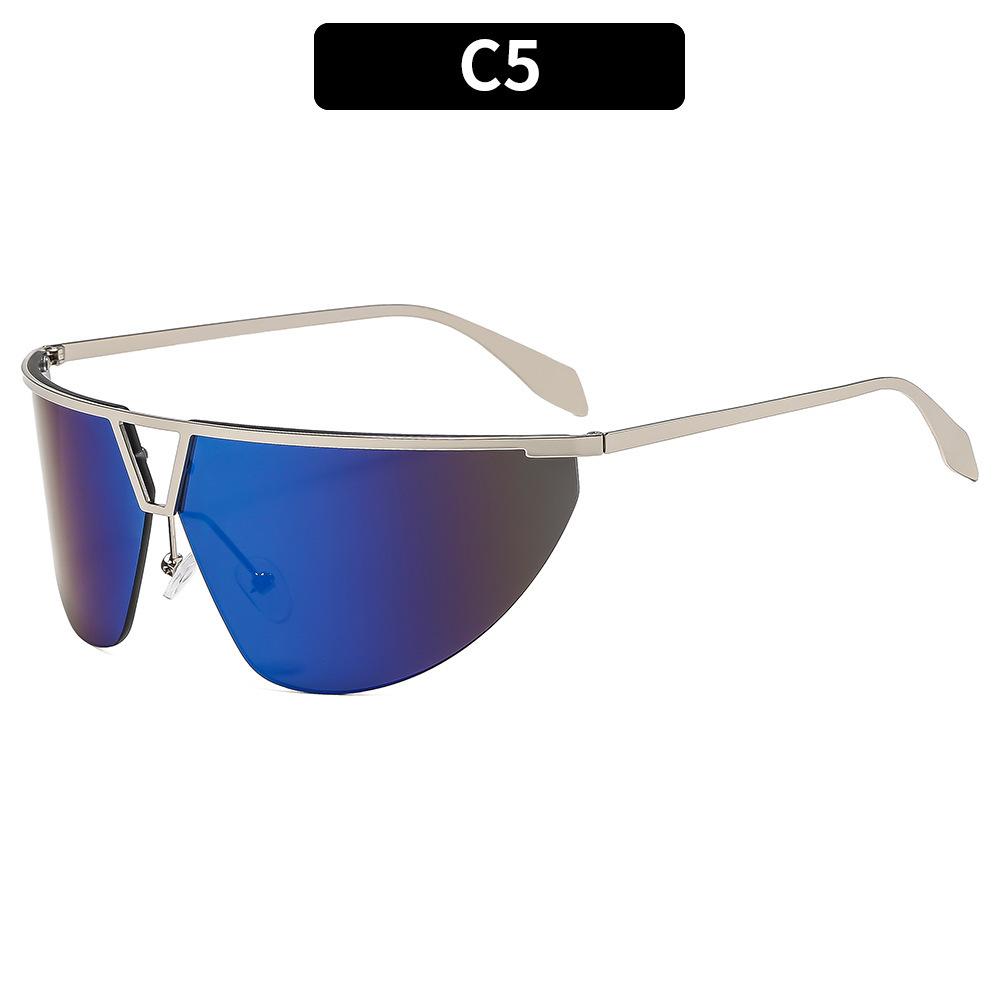 Fashion new exaggerated large frame sunglasses Spice girl personality versatile street shot Internet celebrity sunglasses glasses women