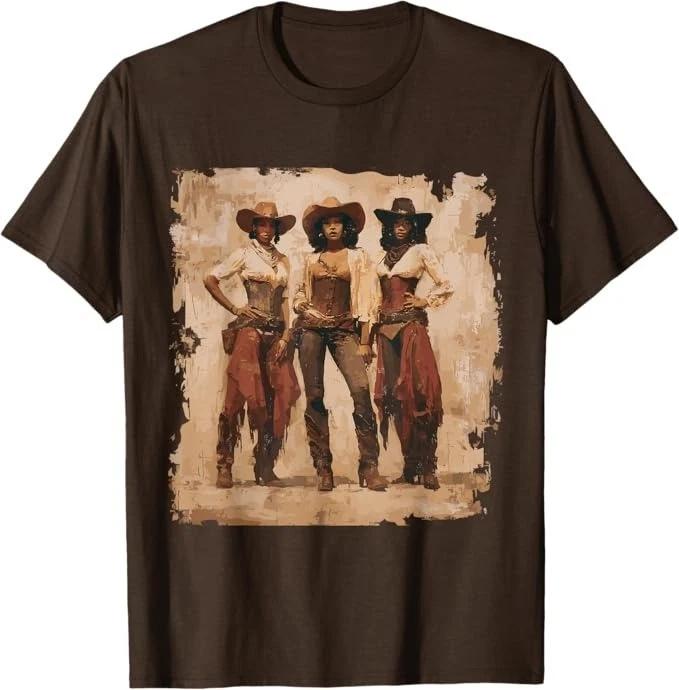 Unisex Adult Vintage Graphic Vintage Cowgirl African American Weste... XXXXL