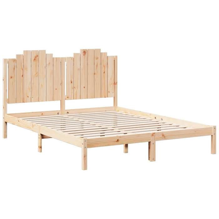 VidaXL Cadre de lit extra long sans matelas 160x220 cm bois massif, meuble de chambre à coucher, sommier, lit en bois, lit, 3309231
