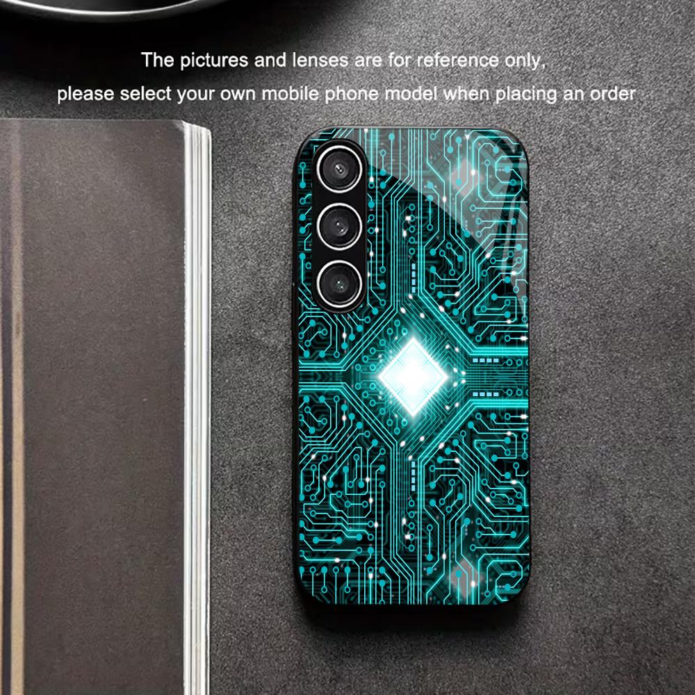Coque de téléphone de luxe exquise Verre TPU pour Samsung Galaxy S26 S25 S24 S23 S22 S21 FE, Ultra, Plus Résistante aux chutes