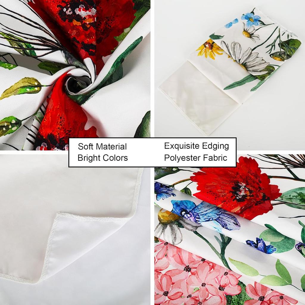 Vintage Floral Tapestry Spring Wildflower Wall Hanging Blanket Nature Botanical Decorative Tapestry For Home Bedroom Living Room