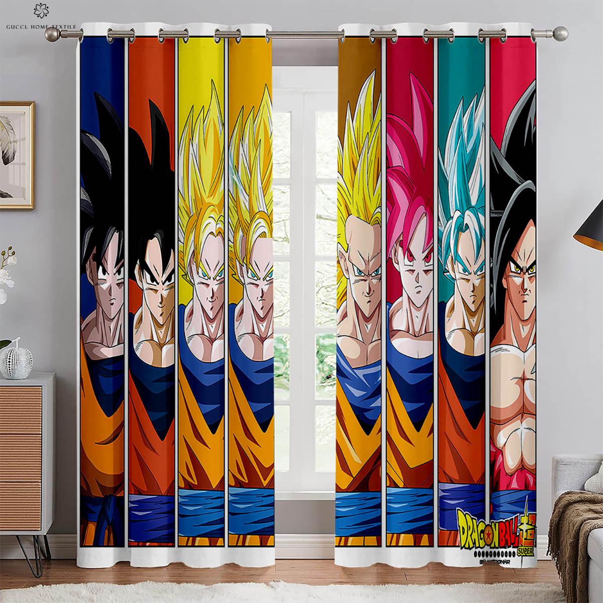 

Шторы с принтом в стиле аниме для детской комнаты, спальни, гостиной, общежития, декоративные шторы, домашний текстиль W50xH130(CM)x2PCS&Grommet Top