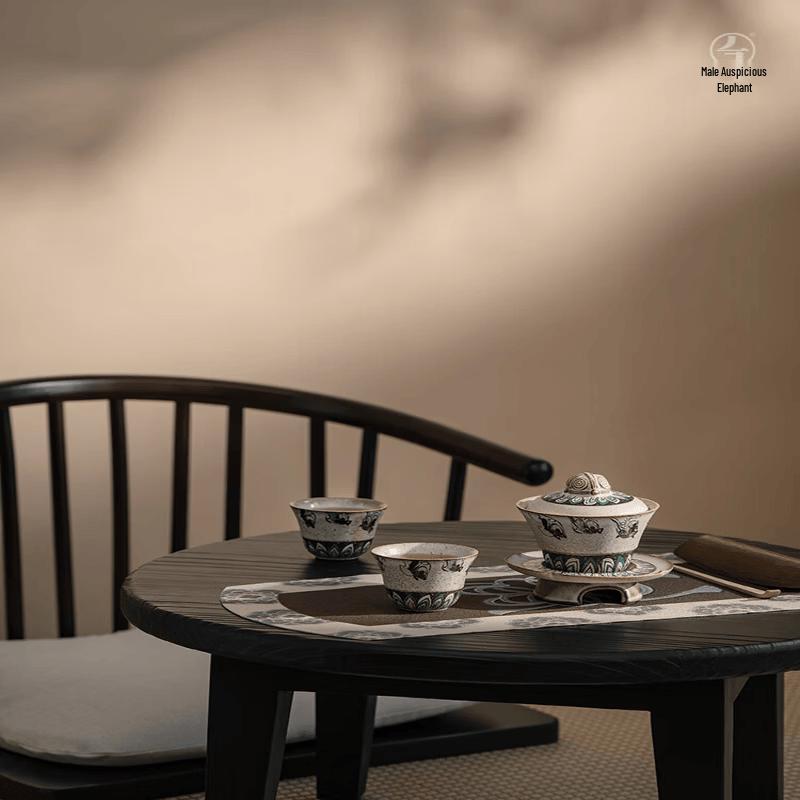 Edenus WanQianTang Dunhuang Flying Apsaras Ceramic Kung Fu Tea Set