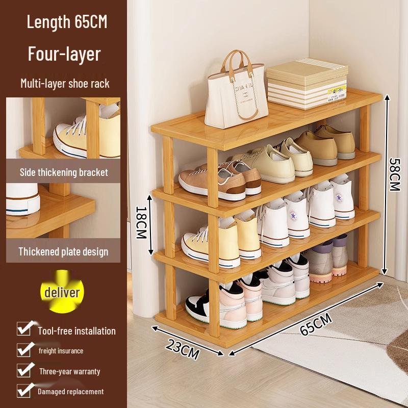 Compact Multi-Layer Shoe Rack for Doorway, Home, or Dorm - Space-Saving Under-Table Shoe Storage Cabinet