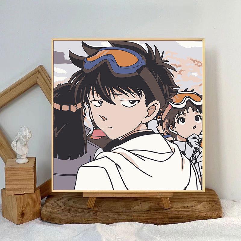 Kit Pittura ad Olio Digitale Anime Demon Slayer Fai da Te per Bambini