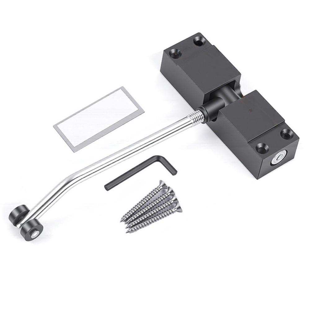 Aluminum Zinc Zinc Alloy Door Closing Device Adjustable Speed Spring Tension Door Closer  Security Doors