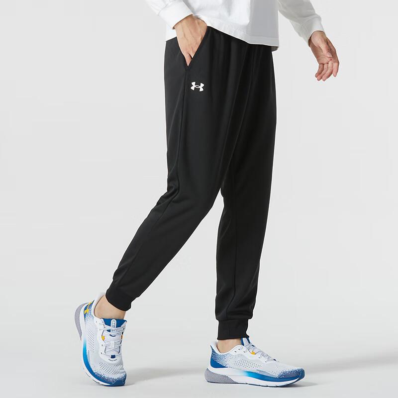 Under Armour Solid Color Zip-Up Hooded Jacket And Straight Leg Long Pants Casual Sports Set Men sets 23600303-014+23600704-001