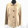 Made In Japan Gianni Rojudiche Lamb Leather Jacket Single 3-Button Printed Lining Beige Women's M
