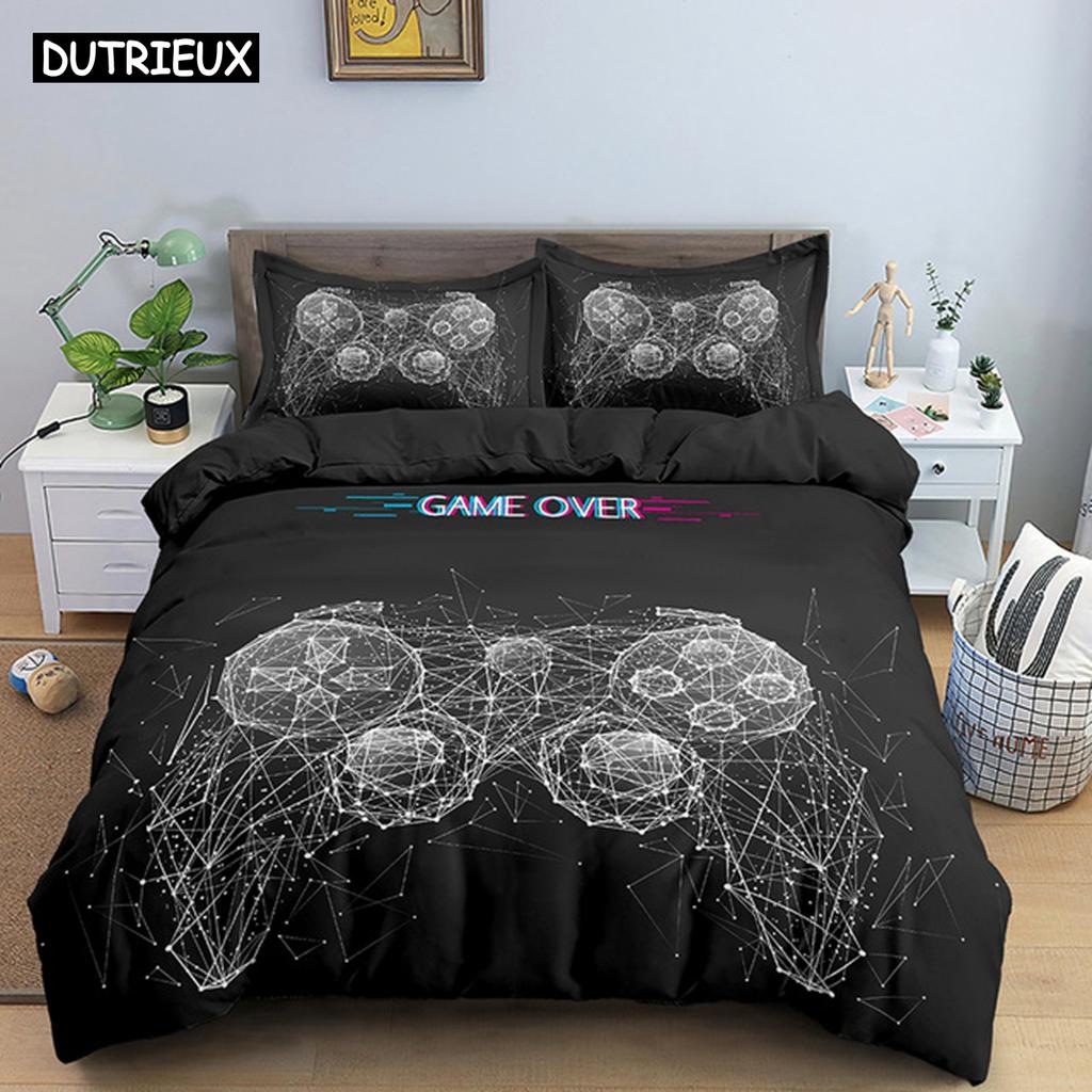 Fashion Gamepad Bedding Set Kids Game Comforter Quilt Adult Gift Bed Linen Bedroom Duvet Covers Single Queen King Size