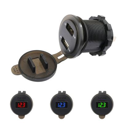 Auto Motorrad Wasserdicht Staubdicht 5 V USB Fahrzeug 4,2 A DC 12 V Doppel USB Ladegerät für Telefon GPS Netzteil Port Buchse