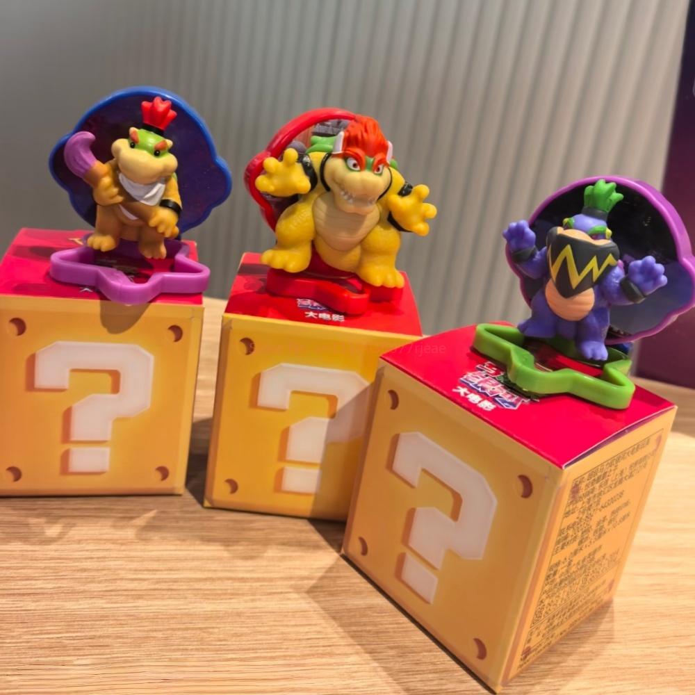 2026 New  Movie Collectibles-Full Set w/ Luigi Frog, Peach, Yoshi, Bowser-Premium Display Figures Keychain Ideal Gift