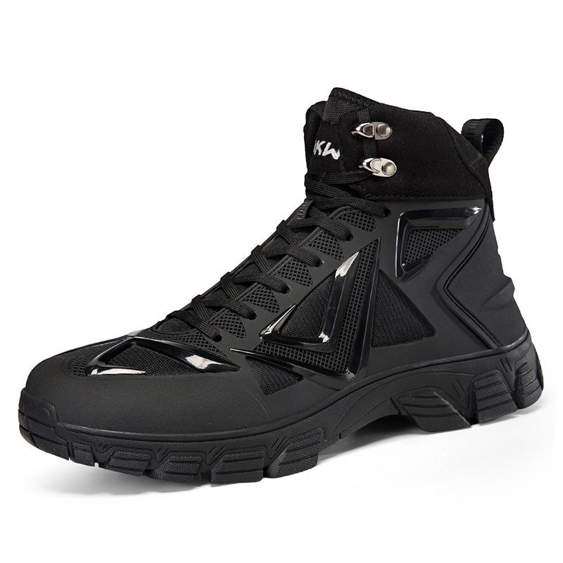 Sourcing New Style Large Size High-top Hiking Boots Anti-slip Wear-resistant Outdoor Sports Traveler Casual Walking Shoes