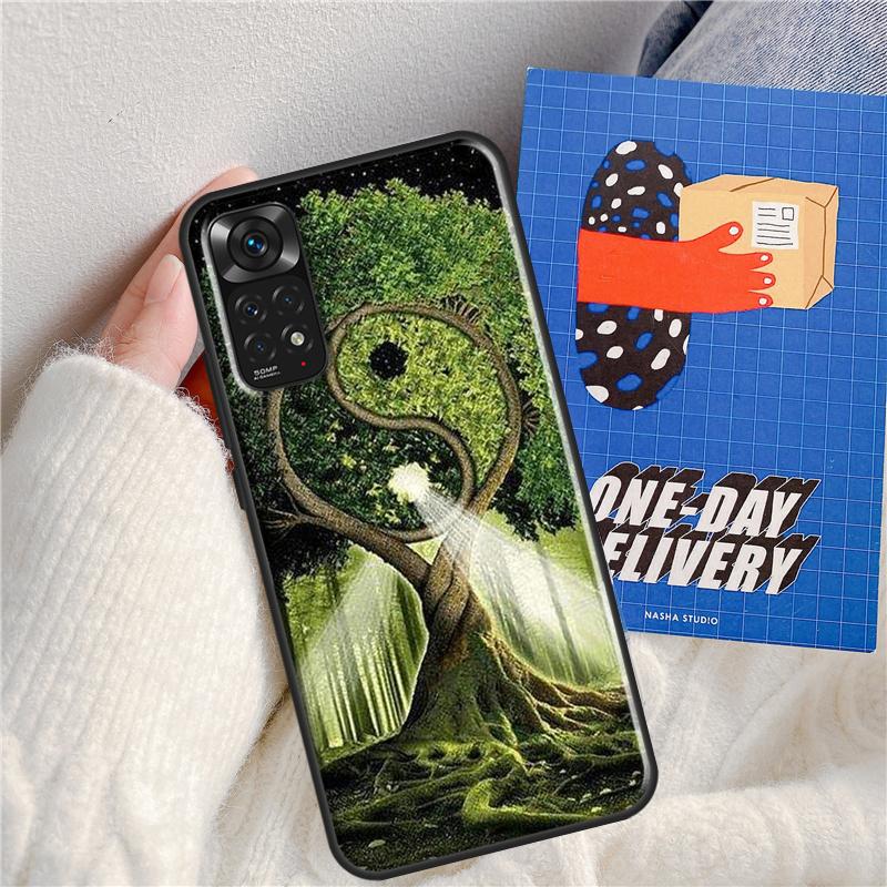 Lebensbaum Yin Yang Hülle Für Xiaomi Redmi Note 12 11 9 8 10 Pro Note 12S 11S 9S 10S Hülle Für Redmi 12C 9C 10C
