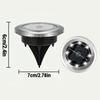 Solar underground light, outdoor waterproof LED ground plug lawn light, garden villa decoration courtyard light