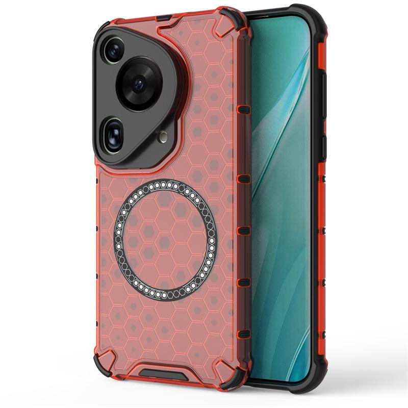 Creative 2-in-1 Honeycomb Magnetic Phone Case for Huawei P70 Ultra/Mate70