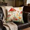 1Pc Mushroom Forest Cushion Cover Multicolor Fairy Tale Print Sofa Bed Home Living Room Decor Soft Breathable x-2