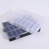 Clear Jewelry Box 24 Grids Plastic Bead Storage Container Earrings Organizer