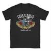 Guns N Roses Graphic Print  T Shirt Men's  Pure Cotton T-Shirt Crewneck  Rock Band  Tee Shirt Short Sleeve Clothing Printed