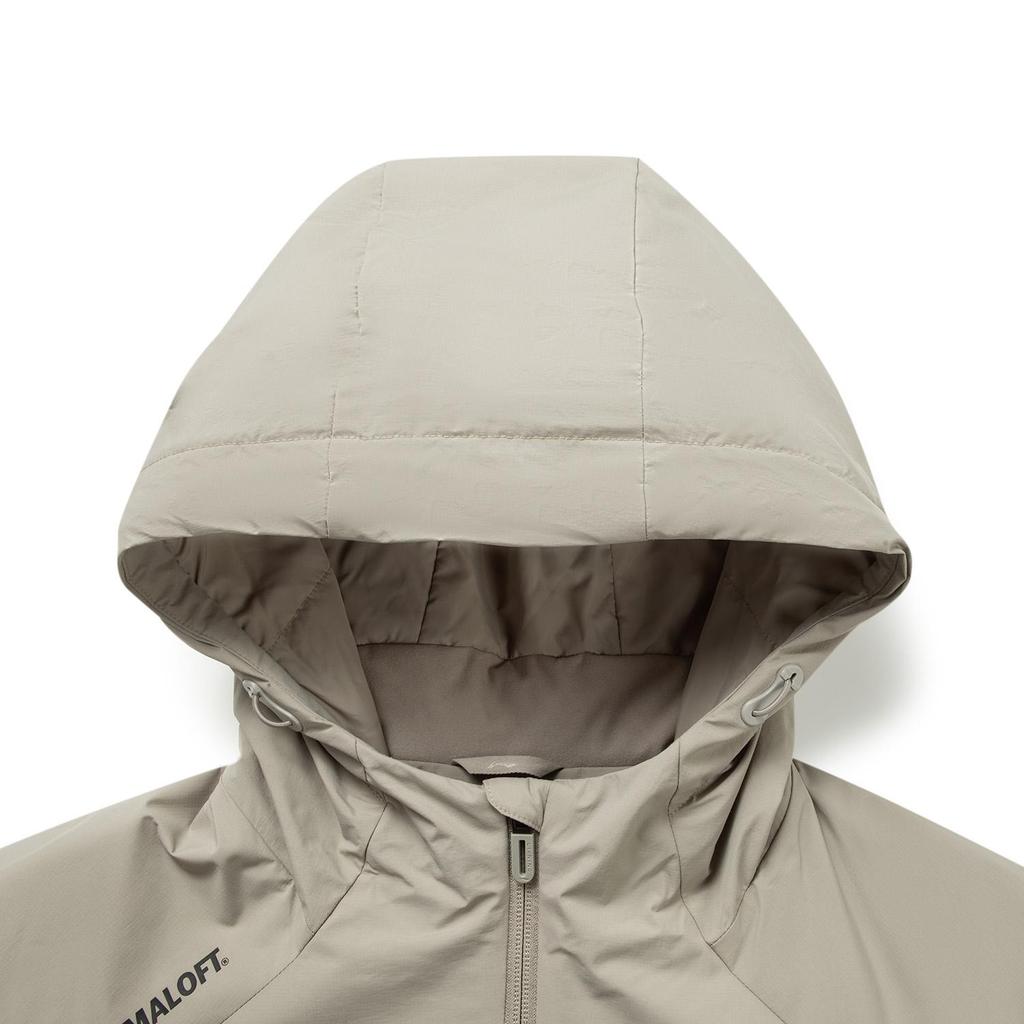 Li-Ning Men's Fitness Series Water-Repellent Hooded Padded Jacket Rock Brown AJMV157-5