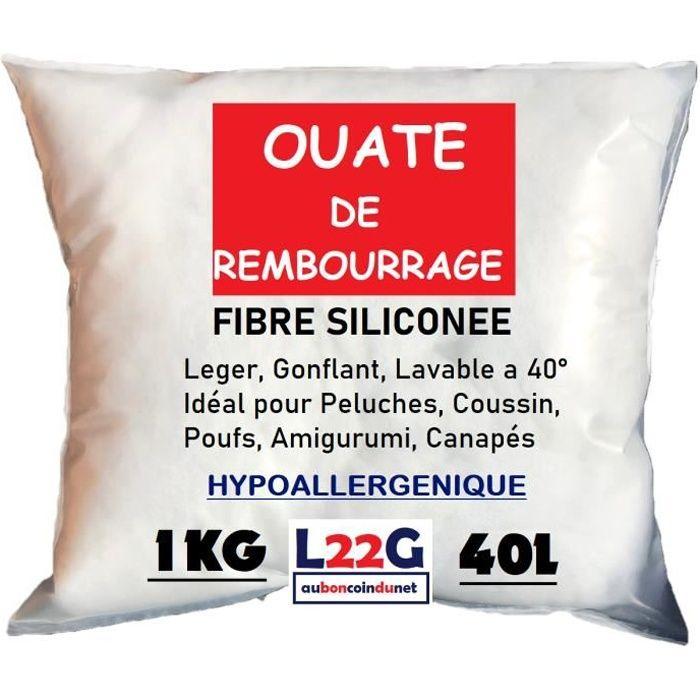Ouate de Rembourrage - L22G - 1 Kg - Hypoallergénique - Polyester - Gonflante