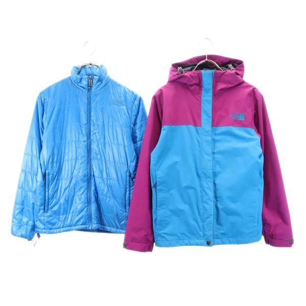 

THE NORTH FACE NPW15075 3WAY Nylon jacket M Blue Outdoor Padded Liner Women Used