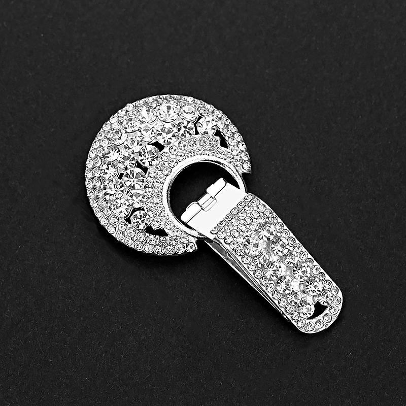 

1 шт., аксессуар для одежды, украшение для пальто, пряжка «утконос», оригинальная, блестящая, со стразами, модная, металлическая пуговица, пуговица для кардигана