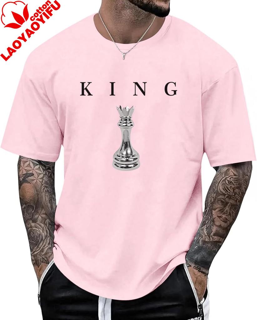 Unisexs King Chess Shirt Graphic Tees Designer Printed T Shirts for Unisex Urban Letter TShirt Streetwear Vintage Plus Size Tops