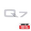 3D ABS Letters Emblem for Audi A3 A4 A5 A6 A7 A8 Q2 Q3 Q5 Q7 A4L A6L A8L Car Rear Trunk Badge Tail Logo Decoration Sticker Decal