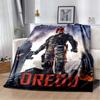 Dredd Judge Helmet Fire Movie Poster Print Soft Flannel Throw Blanket Warm Sofa Couch Bed Home Decor Cover For Action Fans