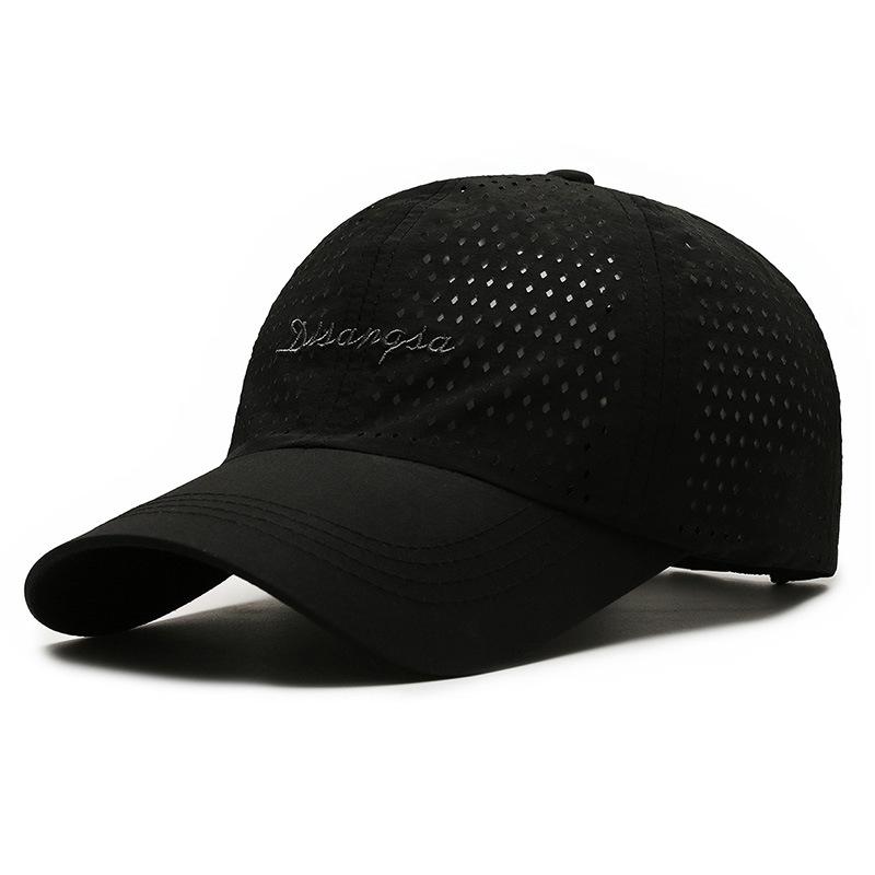 Embroidered Men's Summer Breathable Baseball Cap Sunscreen Quick-Drying Peak Cap Sunshade Cap