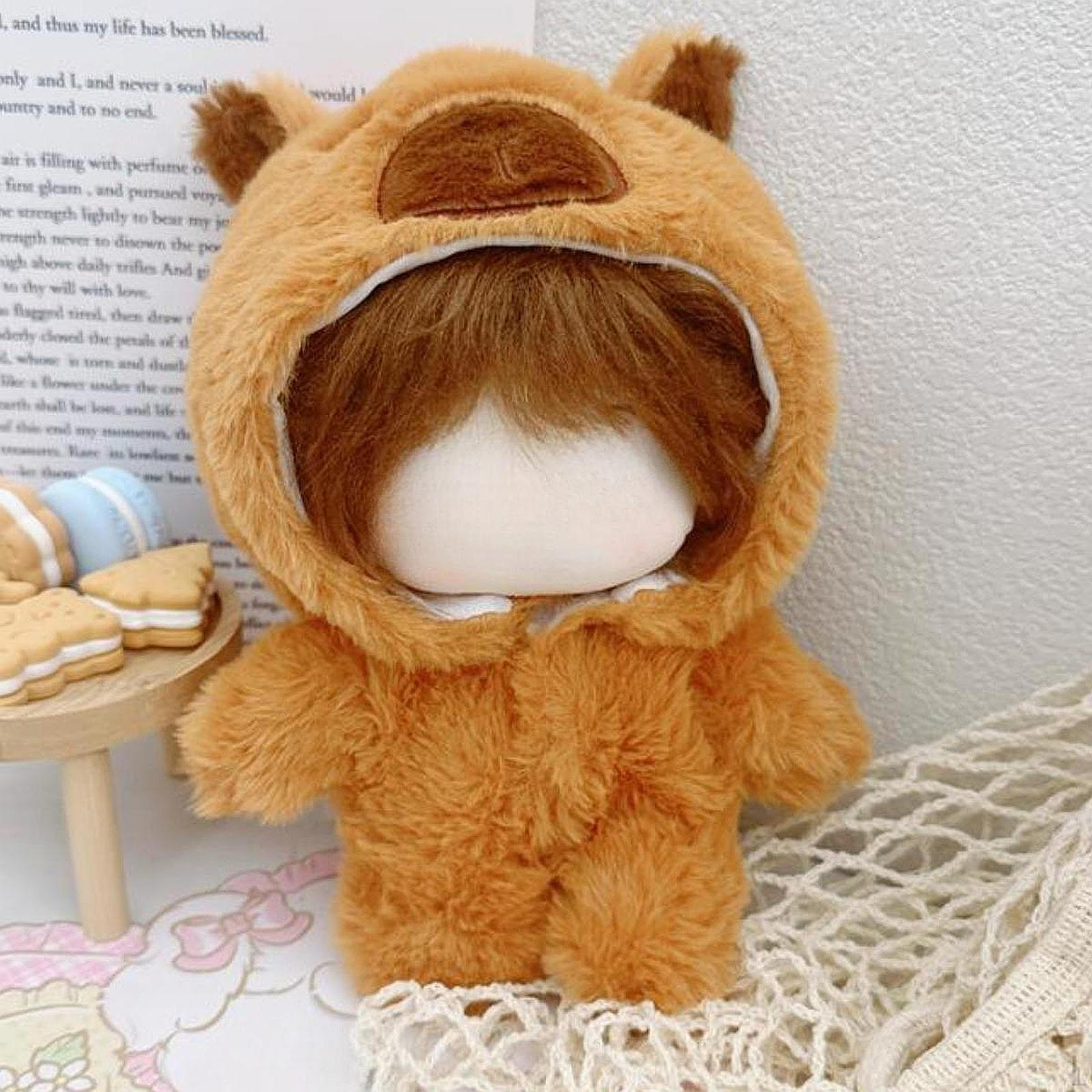 

Plush Doll Playsuit Make Your Own Gifts Cute Dolls Accessories for Little Girls Capybara