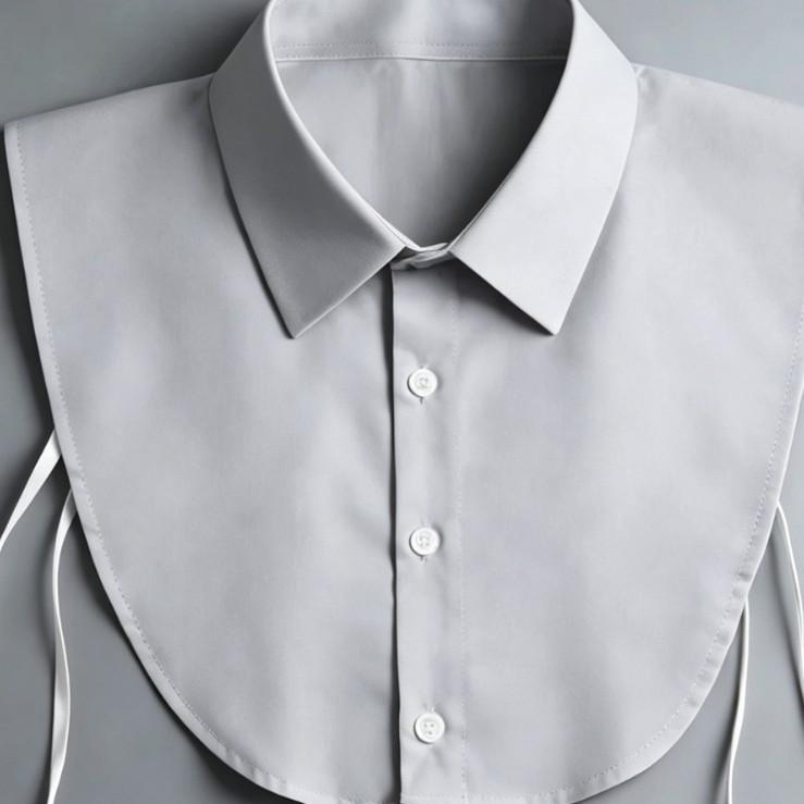 Unisex Detachable Cotton Collar for Formal or Casual Wear - Versatile for Professional Work (Autumn, Winter, Spring)