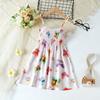 Baby Girl'S Summer Dress Toddler Fashion Dress Thin Stylish Dress For Girls Children'S Floral Dress