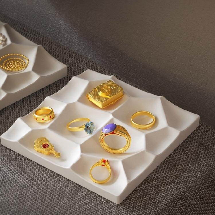 Geometrische Aufbewahrungsschale Silikonform Schmuck-Display Epoxidharzformen Dekorationen