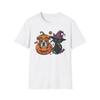 Spooky Sweet Squad: Pumpkin Pup & Candy Cat Halloween Tee T-Shirt