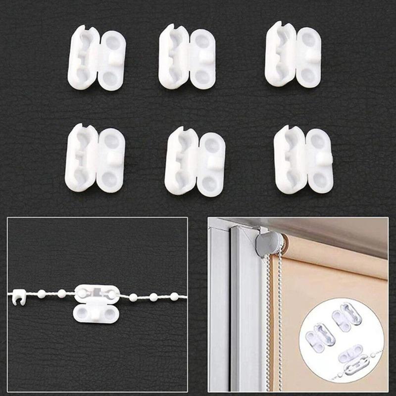 10/20pcs Plastic Roller Blinds Pull Cord Connector Curtain Chain Connector for Vertical Blinds Joiners Spare Tool Replacement