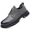 2025 soft sole soft surface men's spring explosion casual leather shoes low top Martin shoes big head tooling versatile tide