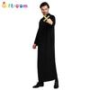 Halloween Costumes Western Party Prom Costumes Stage Show Men All Black Robe Godfather Cosplay Costumes