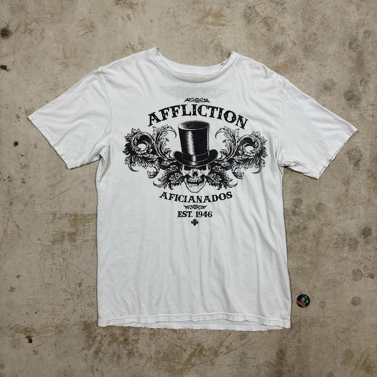 Y2K Affliction skull graphic tee Size L Unisex T-Shirt M