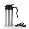 750ML Large Capacity Portable Travel Insulated Bottle Car Electric Hot Water Cup 12V&24V Stainless Steel Heating Water Kettle