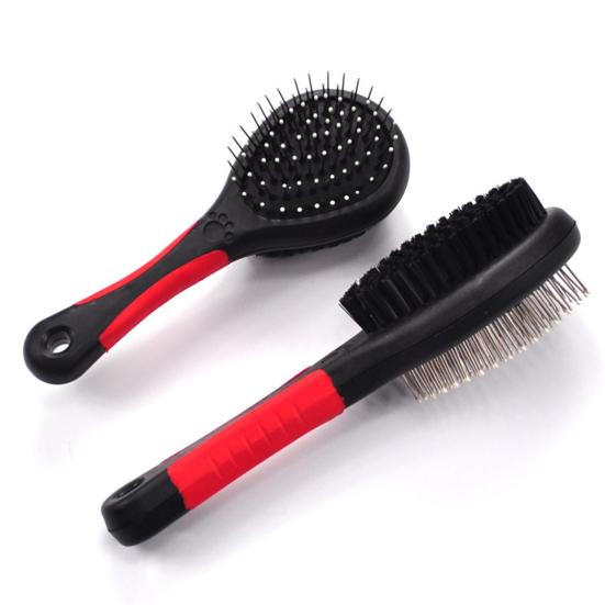 Dog Hair Comb Exquisite Hand Held Double-sided Pet Grooming Brush for Household