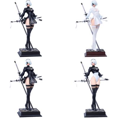 Nier Anime Figure 9s 2B Yorha No.2 Type B Action Figure 2B Figure Sword Holding Pose Model Statue Collection Ornament Anime Gift