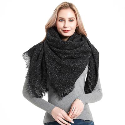 Damen Herbst Winter dicker Schal warmer quadratischer Schal